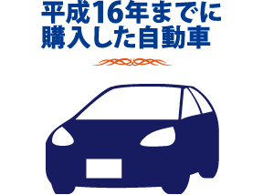 平成16年までに購入した自動車